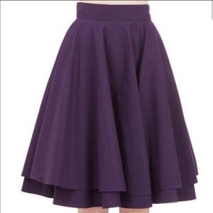 ModCloth - Alice Moon purple skirt size XL
